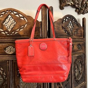 Coral Coach Purse